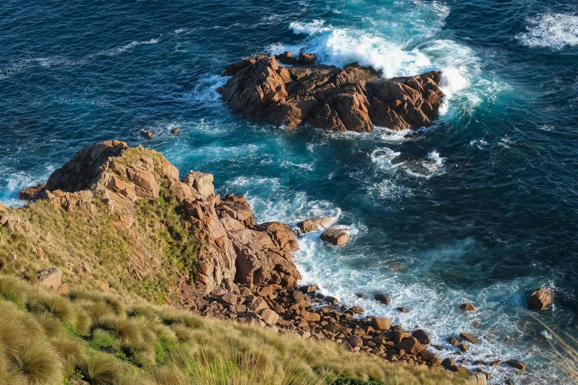 ocean and cliffs